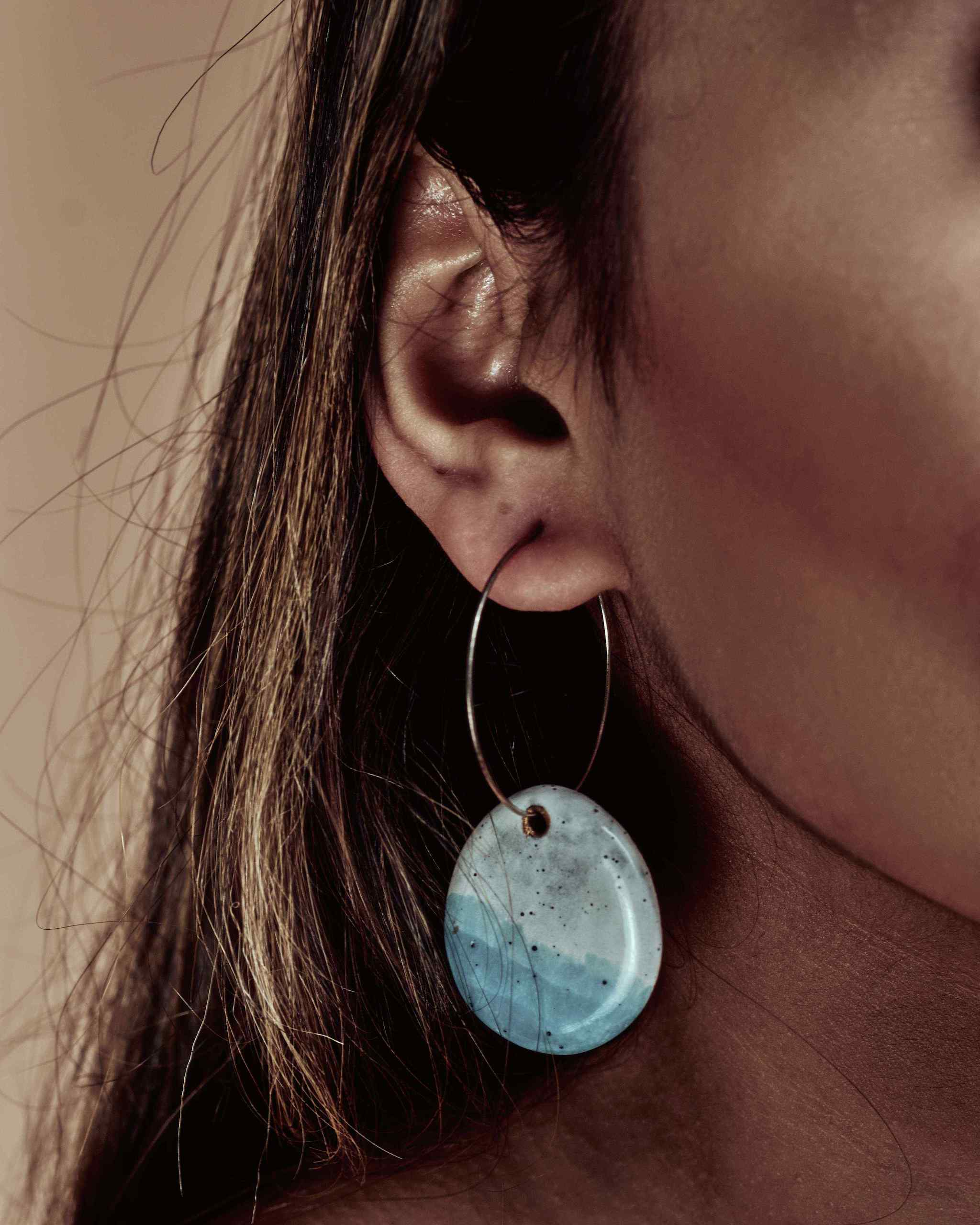 How Do Blue Do? Ceramic Earrings