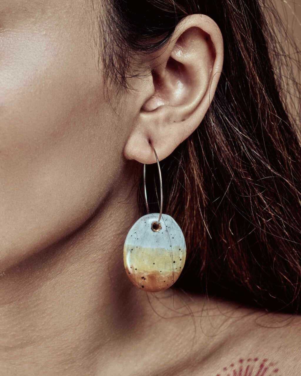 My Caramel Romance Ceramic Earrings