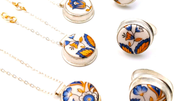 Is Ceramic Jewelry Durable? • Porcelain Necklaces and matching Porcelain Rings | Melanie Sherman | Ceramic Artist